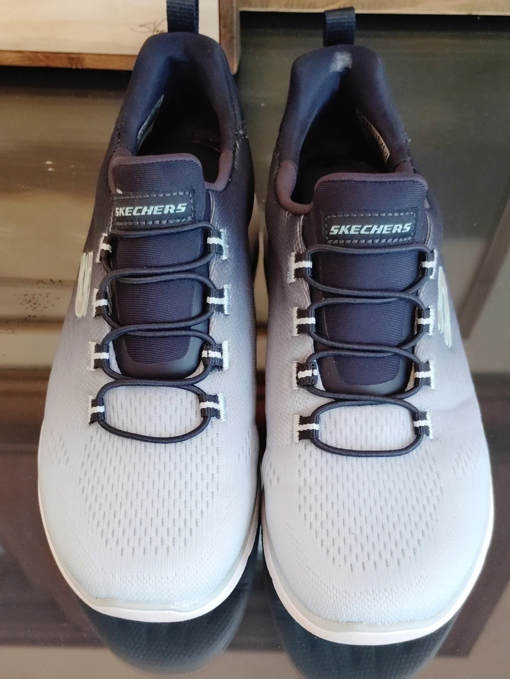 Skechers Two-Tone Blue Slip-On Sneakers